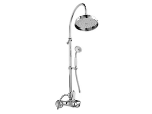 PHOENIX - Wall-mounted steel shower panel with hand shower _ Gaia Mobili